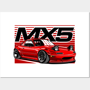 Mazda Miata MX5 Posters and Art
